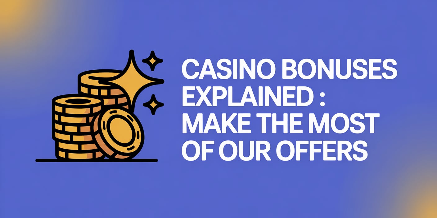 Casino Bonuses Explained : Make the Most of Our Offers